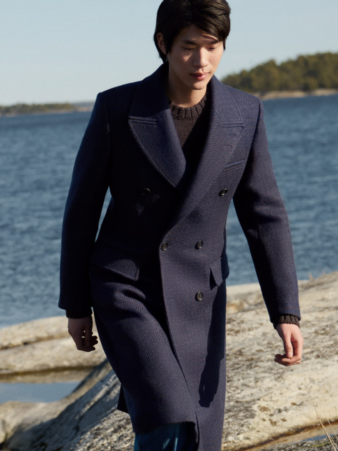 Dark Blue wool coat
